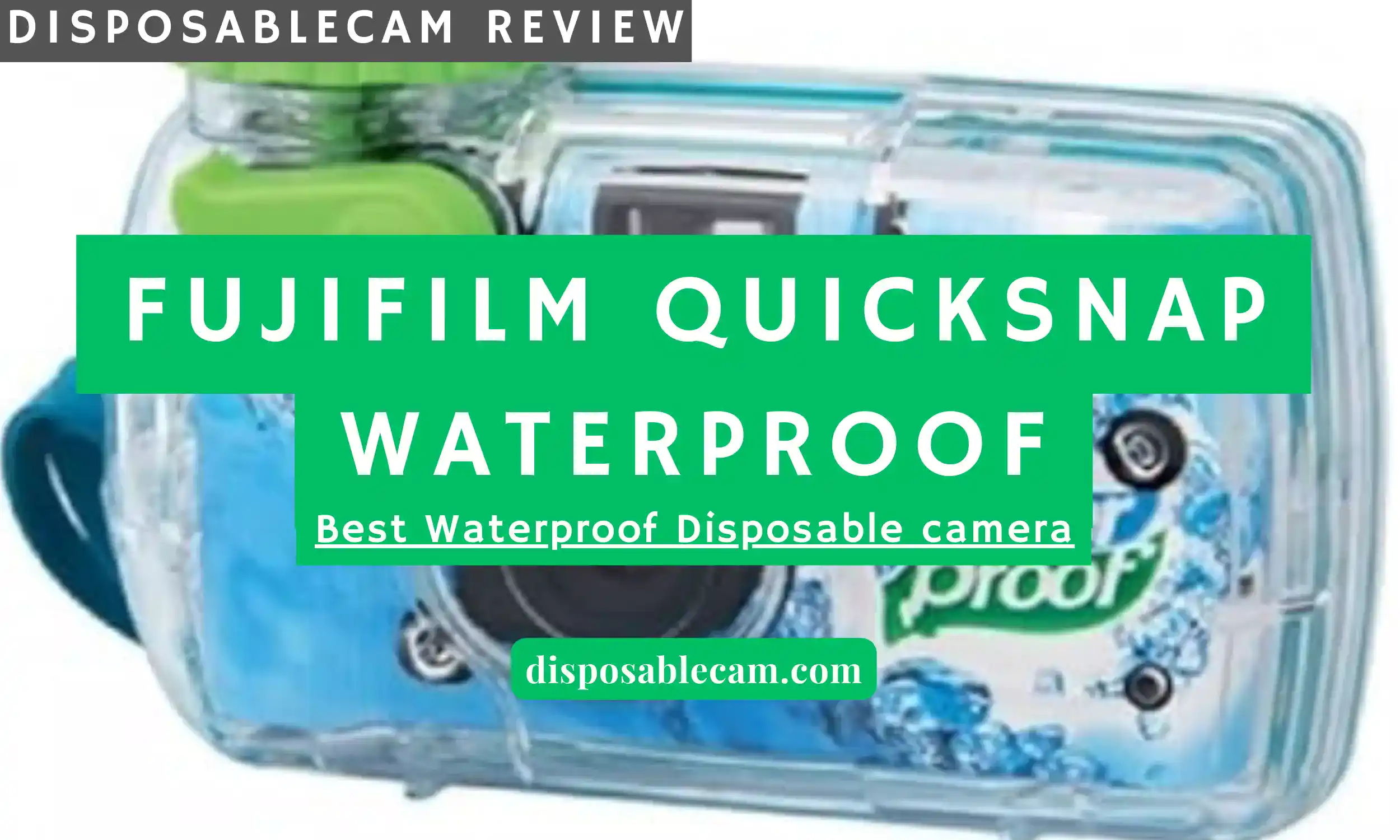 Fujifilm Quicksnap Waterproof. The best underwater disposable camera